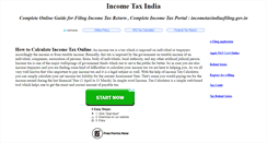 Desktop Screenshot of incometaxindiaefiling.co.in